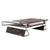 "La Ciliegia" Ottoman With Stainless Steel, Burl Walnut, Hand Crafted Bizimyer Furniture. Unmatched. Unrivalled. Designed...