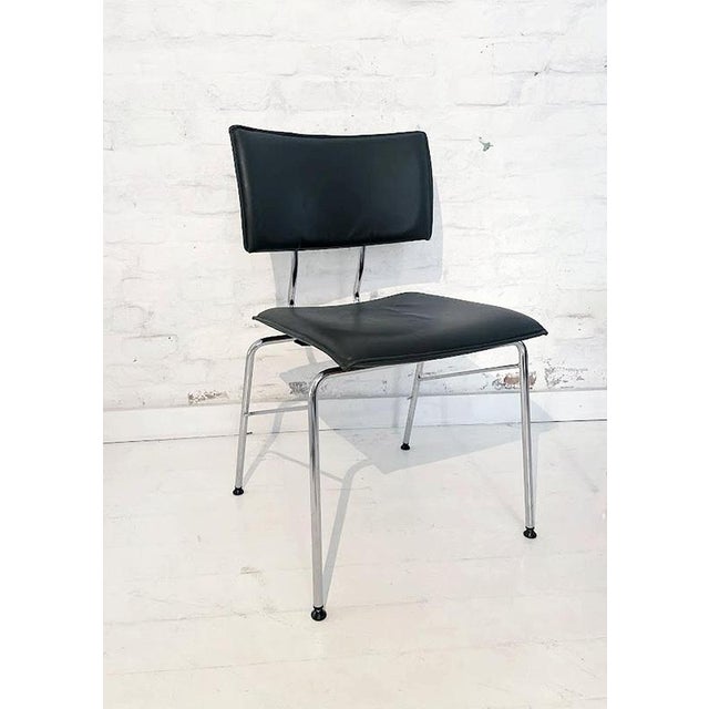 Sparta Chairs in Leather by Christoph Hindermann for Dietiker, 1990s, Set of 6 For Sale - Image 12 of 15