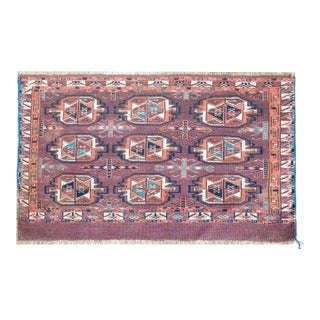Early 20th Century Persian Yamout Rug For Sale