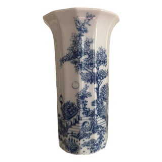 1970s Rosenthal Studio-Linie Germany Vase Blue And White by Bjorn Wiinblad For Sale