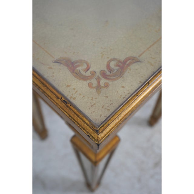 Theodore Alexander Eglomise Hollywood Regency Console Table For Sale - Image 10 of 18