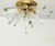 Italian Vintage Italian Murano Style Starbust Flush Mount Chandelier For Sale - Image 3 of 12