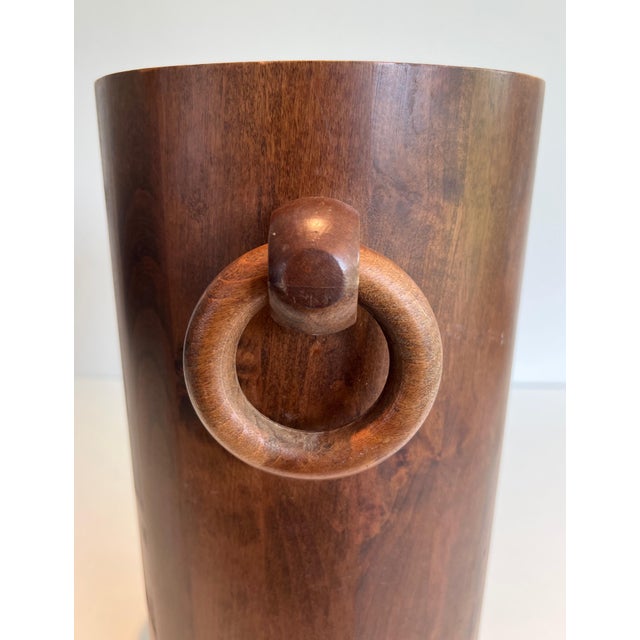 1950s Brutalist Wooden Umbrella Stand For Sale - Image 11 of 11