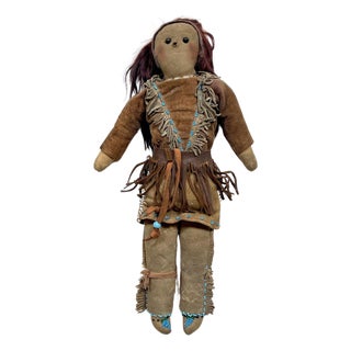 Antique Native American Plains Indian Doll For Sale