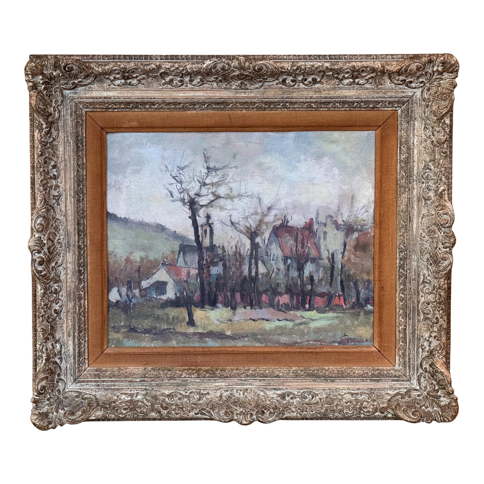1950s Village Scene by George René Sinicki | Chairish