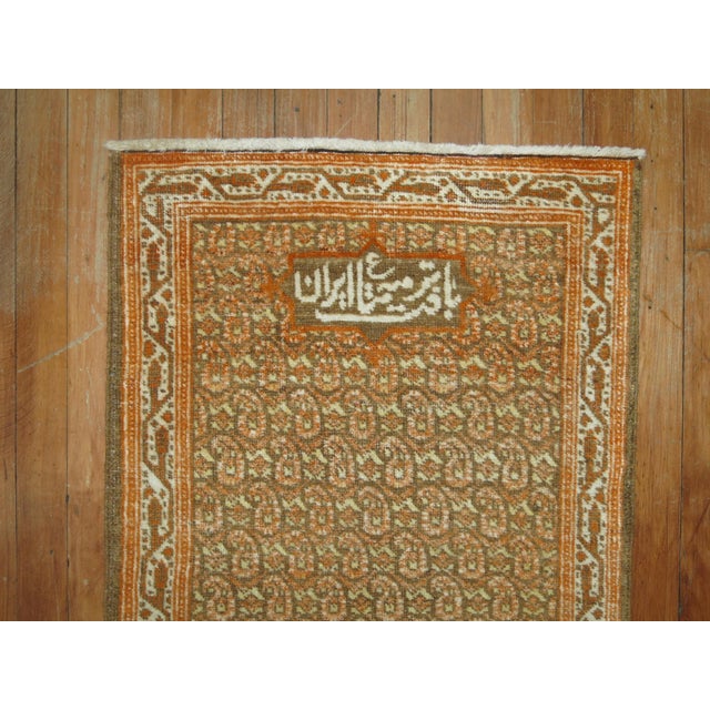 Persian Signed Persian Tabriz Mat rug no. 30848 For Sale - Image 3 of 4