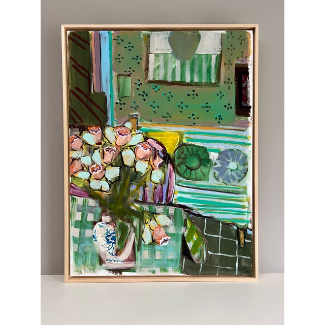 "Daffodils" an Original Framed Painting by Shann Spishak For Sale In Seattle - Image 6 of 7