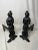Mid-Century French Cast Iron Andirons - a Pair For Sale In Buffalo - Image 6 of 6