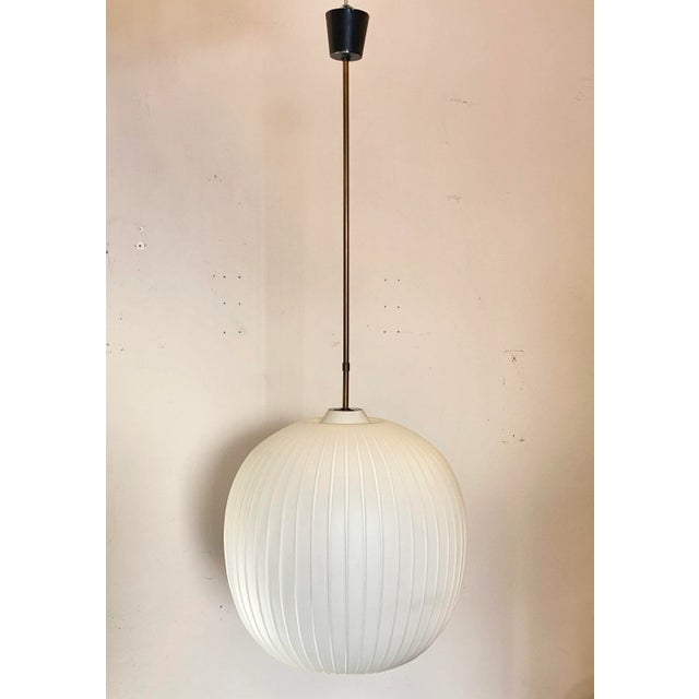 Opal Glass Pendant Light, 1960s For Sale - Image 9 of 13