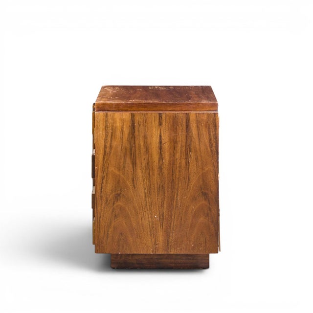 Mid 20th Century Lane Staccato Brutalist Mid Century Nightstands - Pair For Sale - Image 5 of 11