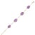 12.92 Ct Oval Cut Amethyst and Diamond Chain Bracelet for Women For Sale In New York - Image 6 of 13