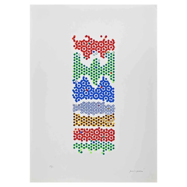 Mario Padovan, Colourful Illusion, 1971, Screen Print For Sale