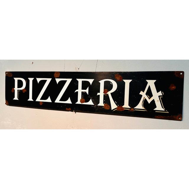 Early 20th Century Vintage Pizzeria Sign in Iron, 1930s For Sale - Image 5 of 5