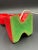 Sculptural Mid-Century Porcelain Lamp in the style of Heifetz, Space Age, Red For Sale - Image 13 of 15