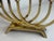 Brass Vintage Wainberg Israel Brass Hanukkah Menorah Mid Century Modern 9 Arm For Sale - Image 8 of 9