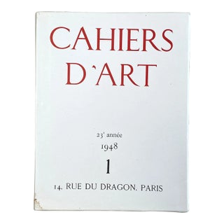 Original 1948 Cahiers d'Art : 23e Annee No. 1 (Picasso) For Sale