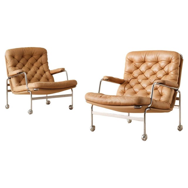 Karin Easy Chairs by Bruno Mathsson, 1978, Set of 2 For Sale - Image 10 of 10