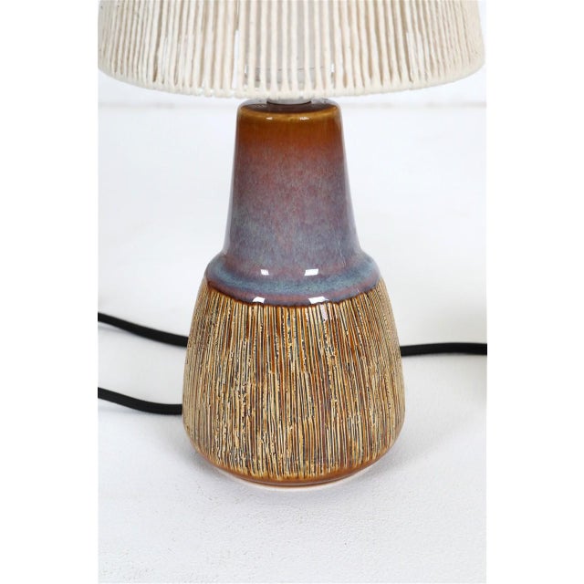 Mid-Century Modern Danish Manilla 3305 Table Lamps by Svend Aage Jensen for Søholm, 1960s, Set of 2 For Sale - Image 3 of 15