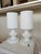 Vintage White Glass Table Lamps by Ivan Jakes, Former Czechoslovakia, 1960s, Set of 2 For Sale - Image 14 of 18