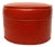 Mid-Century Modern Orange Pouf / Foot Stool / Ottoman For Sale