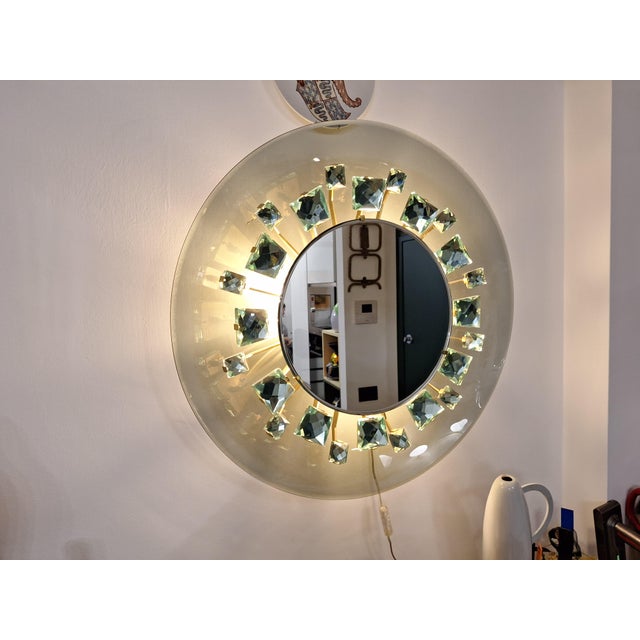 Model 2044 Backlit Mirror by Max Ingrand for Fontana Arte, 1950s For Sale - Image 10 of 14