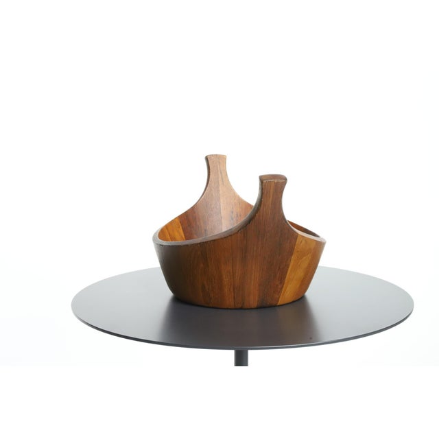 1950s Dansk Teak Staved Viking Salad Bowl by Jens Quistgaard For Sale - Image 10 of 17