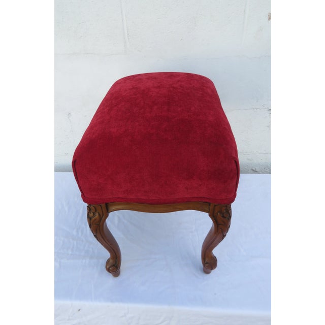 French French Vintage 1960s Footstool Ottoman 6129 For Sale - Image 3 of 14