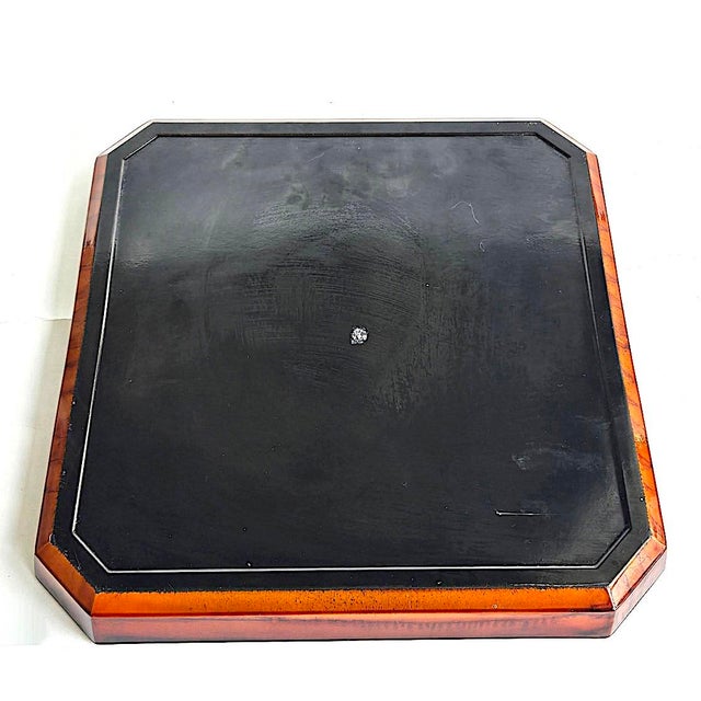 Vintage Otagiri Faux Tortoise Shell Japanese Lacquer Tray For Sale - Image 10 of 10