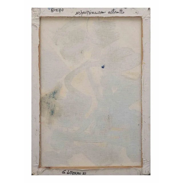 Giorgio Lo Fermo, Abstract Expression, Original Oil on Canvas, 2021 For Sale - Image 3 of 5