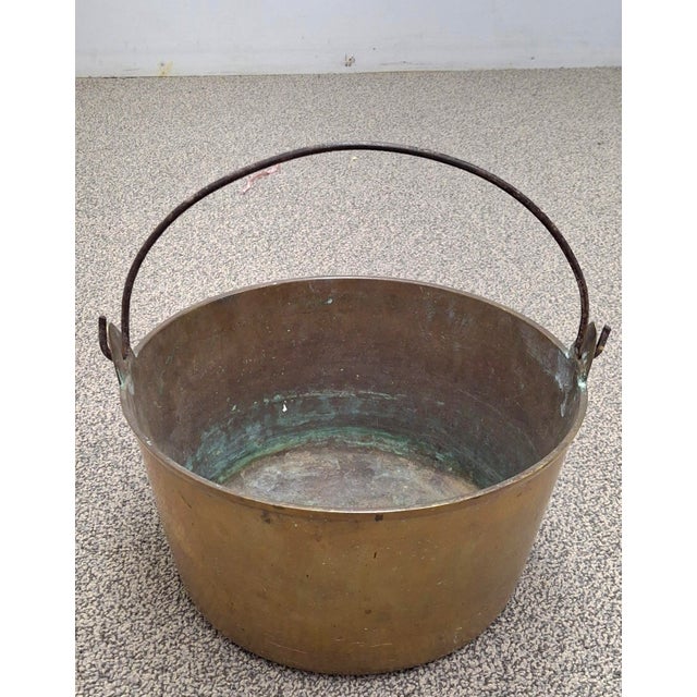 American Cast Brass and Forged Iron Handled Pail Bucket, Circa 1860s For Sale In Washington DC - Image 6 of 9