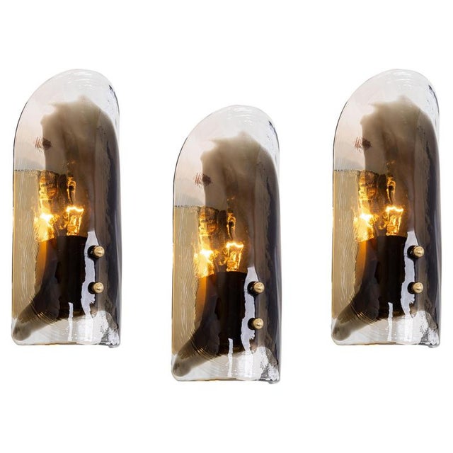 Large Murano Glass and Brass Wall Light from Kalmar, Austria, 1960s For Sale - Image 13 of 13