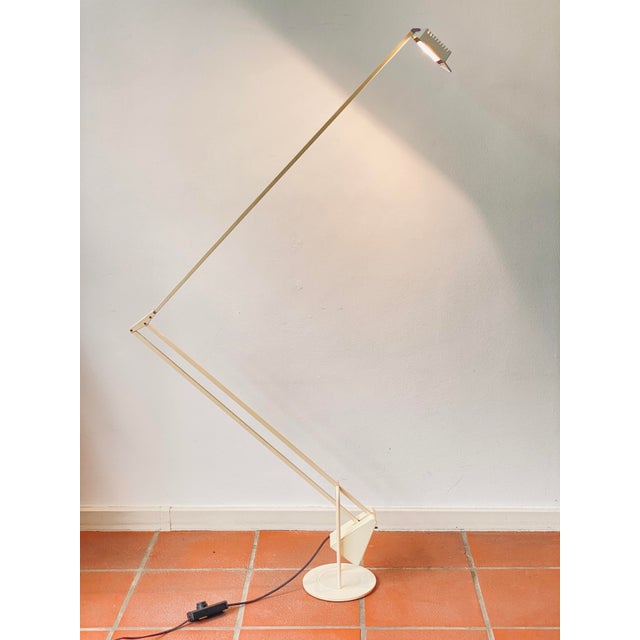 Cream Flamingo Floor Lamp by Fridolin Knife for Luxo Italy For Sale - Image 8 of 18