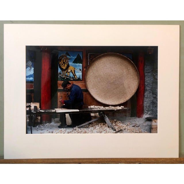 Folk Art Mark Abrahamson, Vintage Photograph Cibachrome Jiuzhaigou Sichuan China Color Photo Print Lion, 1987 For Sale - Image 3 of 11