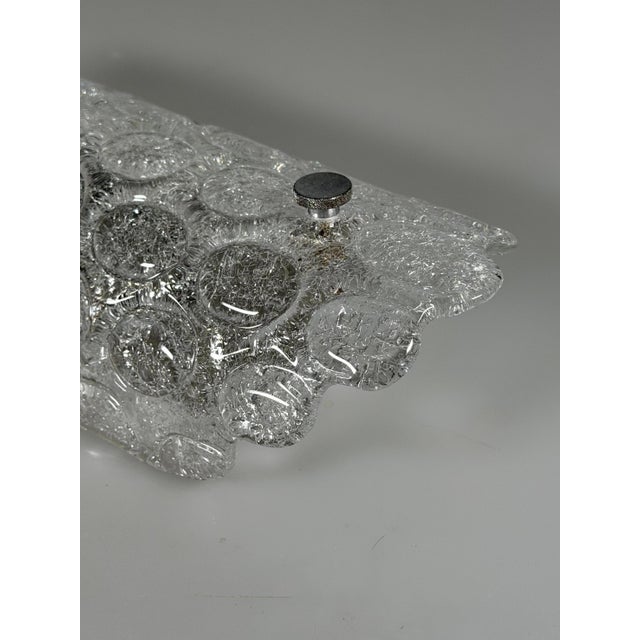 Ice Glass Wall Lamp from Fischer Leuchten, Germany, 1970s For Sale - Image 9 of 17