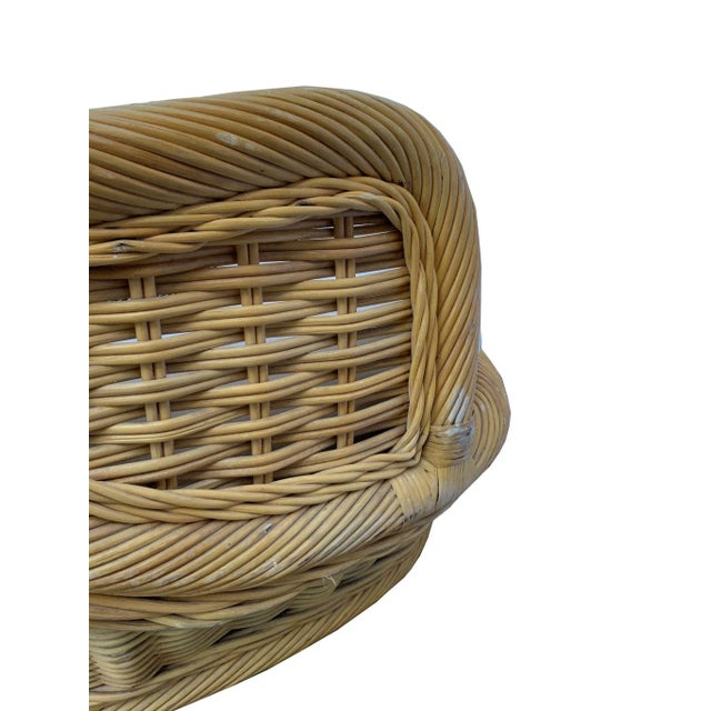Vintage Boho Wicker Sofa For Sale - Image 9 of 10