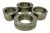 Silver Vintage Pottery Barn Solid Stainless Steel Napkin Rings a Set of 8 For Sale - Image 8 of 11