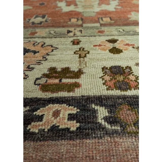 Turkish Turkish Oushak Old Wool Rug 9'3" x 11'11" #30136 For Sale - Image 3 of 8