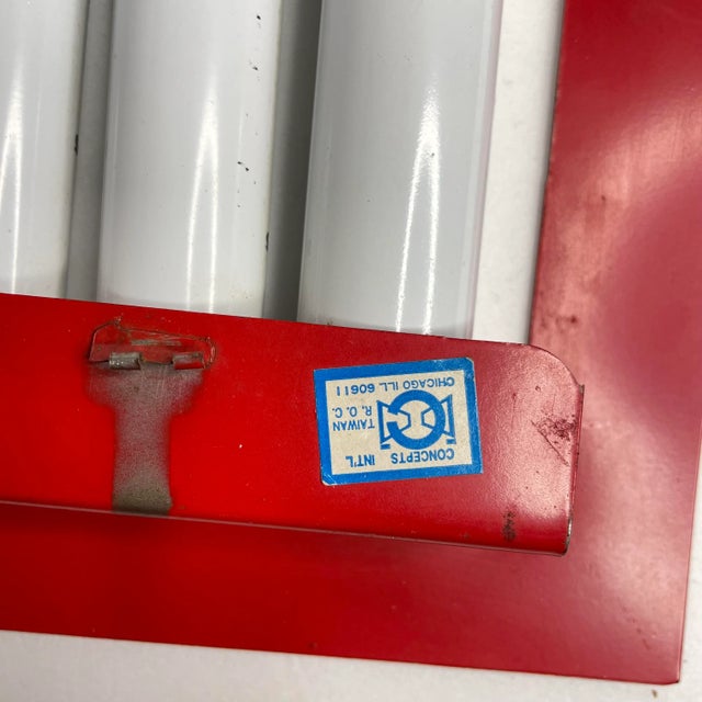 Late 20th Century Red Tin Coin Change Sorter Wall Decor For Sale - Image 5 of 9