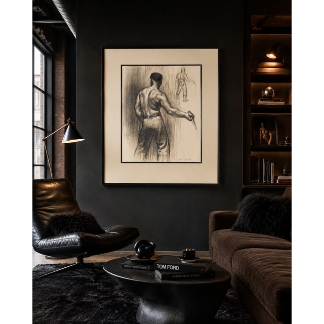 Study of Man With Bullwhip - John Garth, C. 1930s For Sale - Image 10 of 11