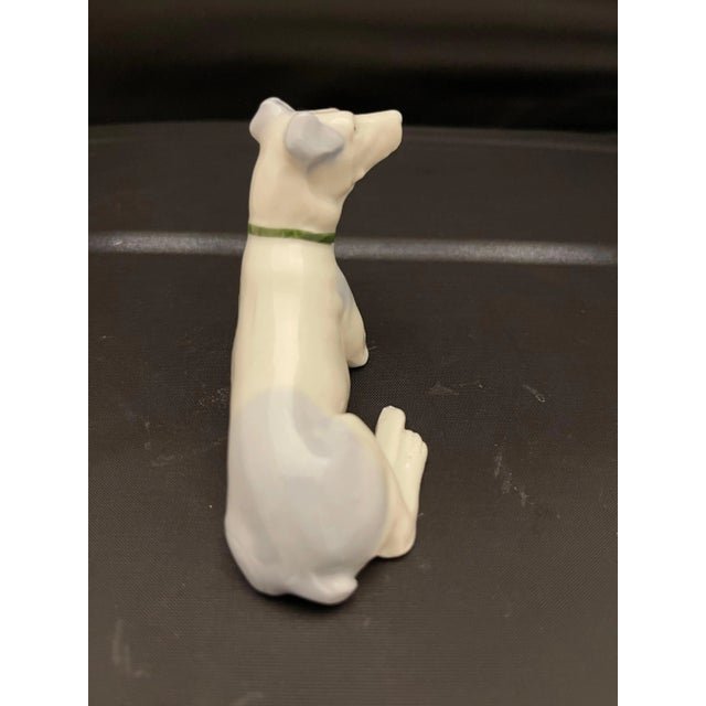 German Porcelain Figure of a Greyhound Dog, 20th Century For Sale - Image 4 of 8
