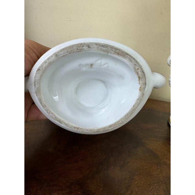 Porcelain Altar Vases in Porcelain, Set of 3 For Sale - Image 4 of 7