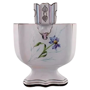 Antique Faience Flower or Herb Pot by Emile Gallé for St. Clement, Nancy