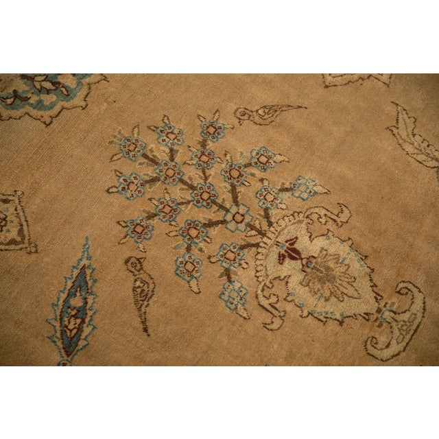 Traditional Antique Distressed Yezd Carpet - 10'4" x 14' For Sale - Image 3 of 15