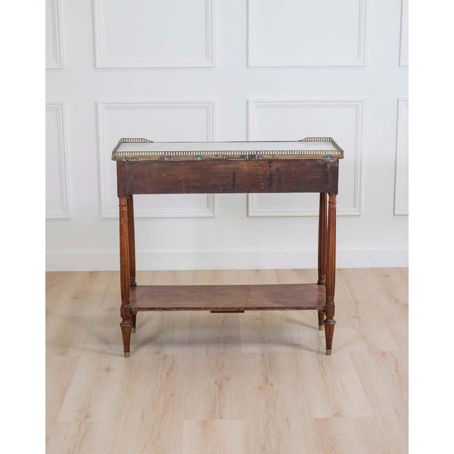 French Mid 20th Century Louis XVI Style Console In Mahogany. For Sale - Image 3 of 10