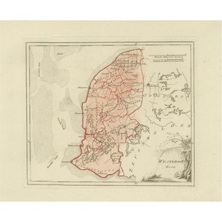 Antique Dutch Map of Westergo in Friesland by Von Reilly, 1791 For Sale