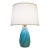 1950s Mid Modern Van Briggle Aqua Swirl Art Pottery Ceramic Table Lamp Signed For Sale