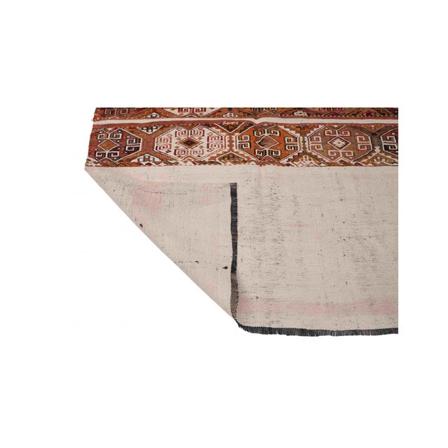 Vintage Decorative Turkish Embroidered Rug - 4`0″ X 5`1″ For Sale In Los Angeles - Image 6 of 6