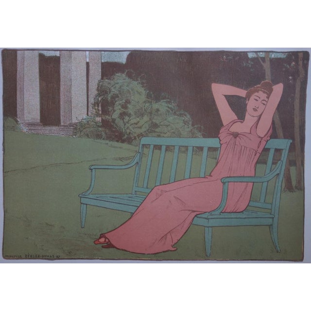 Maurice Realier-Dumas, Corinne, 1897/1898, Original Lithograph For Sale - Image 4 of 6