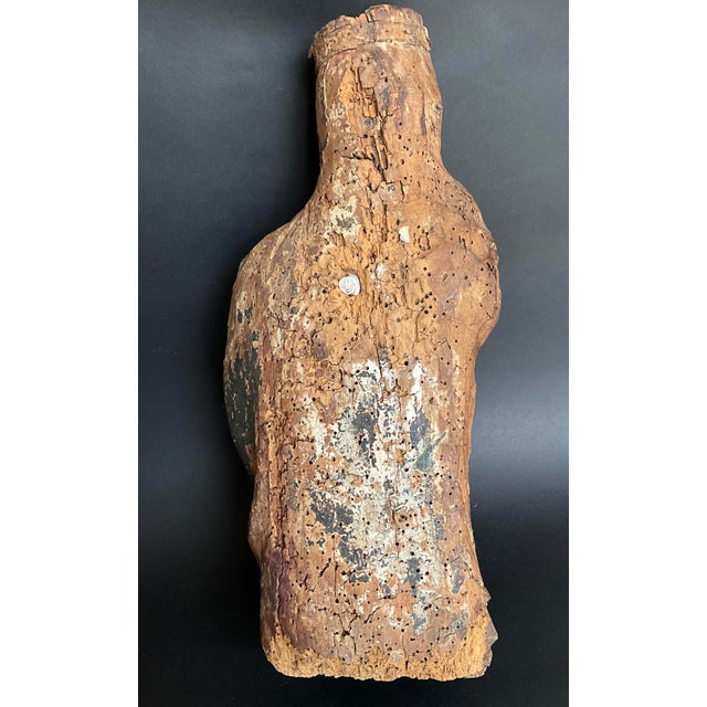 Medieval Polychrome Statue of Virgin and Child, Late 14th-Early 15th Century, Wood For Sale - Image 6 of 9