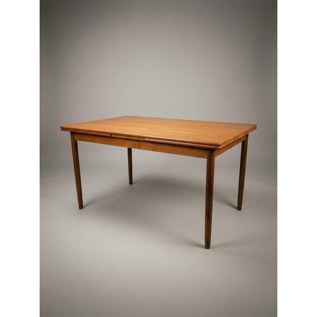 Gold Mid-Century Danish Teak Extending Dining Table, 1960s For Sale - Image 8 of 8
